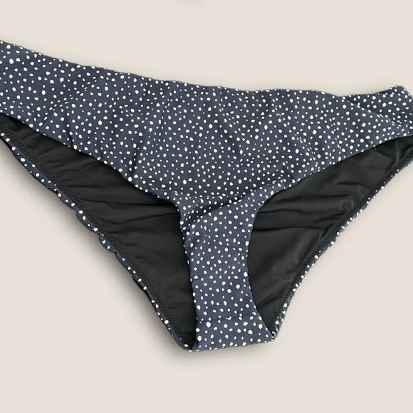 Navy blue polka dots bikini bottom size 2X - Picture 4 of 7